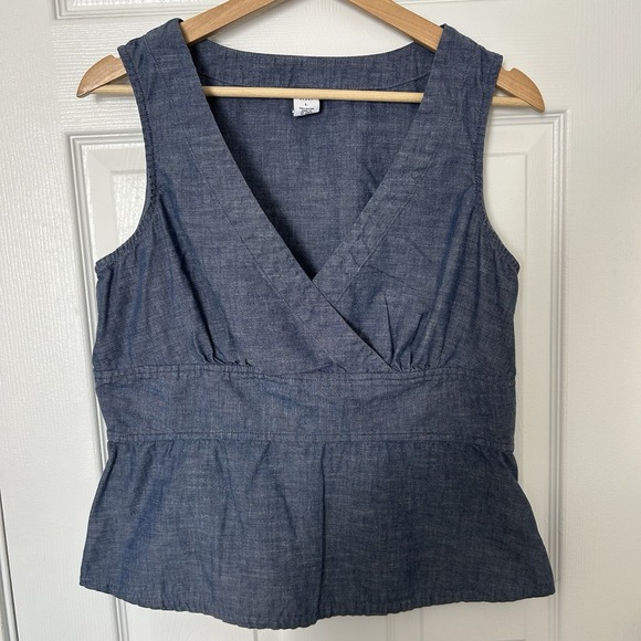 GAP Tops - Gap Peplum Denim Top‎